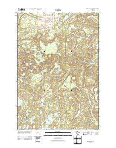 Frog Lake Wisconsin Historical topographic map, 1:24000 scale, 7.5 X 7.5 Minute, Year 2013