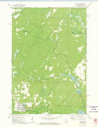 Goodman Wisconsin Historical topographic map, 1:24000 scale, 7.5 X 7.5 Minute, Year 1972