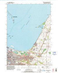 Green Bay East Wisconsin Historical topographic map, 1:24000 scale, 7.5 X 7.5 Minute, Year 1992