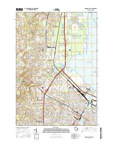 Green Bay West Wisconsin Current topographic map, 1:24000 scale, 7.5 X 7.5 Minute, Year 2016