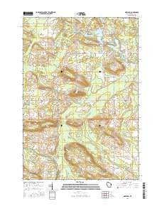 Gresham Wisconsin Current topographic map, 1:24000 scale, 7.5 X 7.5 Minute, Year 2016
