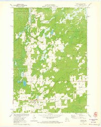 Hawkins Wisconsin Historical topographic map, 1:24000 scale, 7.5 X 7.5 Minute, Year 1971