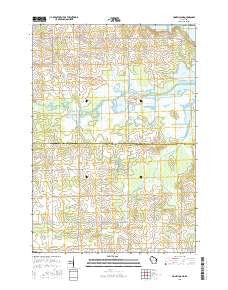 Honey Island Wisconsin Current topographic map, 1:24000 scale, 7.5 X 7.5 Minute, Year 2015
