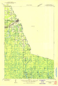 Ironwood Michigan Historical topographic map, 1:48000 scale, 15 X 15 Minute, Year 1943