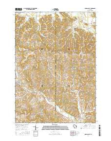 Kendall East Wisconsin Current topographic map, 1:24000 scale, 7.5 X 7.5 Minute, Year 2016