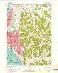 La Crosse Wisconsin Historical topographic map, 1:24000 scale, 7.5 X 7.5 Minute, Year 1963