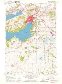 Lake Geneva Wisconsin Historical topographic map, 1:24000 scale, 7.5 X 7.5 Minute, Year 1960
