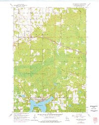 Lake Nebagamon Wisconsin Historical topographic map, 1:24000 scale, 7.5 X 7.5 Minute, Year 1961