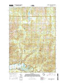 Lake Eau Claire East Wisconsin Current topographic map, 1:24000 scale, 7.5 X 7.5 Minute, Year 2015