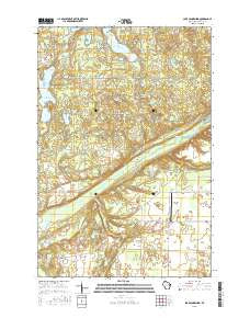 Lake Minnesuing Wisconsin Current topographic map, 1:24000 scale, 7.5 X 7.5 Minute, Year 2015