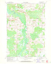 Leeman Wisconsin Historical topographic map, 1:24000 scale, 7.5 X 7.5 Minute, Year 1969