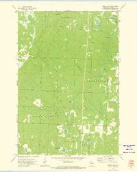 Lehman Lake Wisconsin Historical topographic map, 1:24000 scale, 7.5 X 7.5 Minute, Year 1972