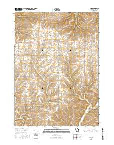 Linden Wisconsin Current topographic map, 1:24000 scale, 7.5 X 7.5 Minute, Year 2016