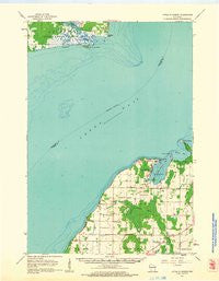 Little Sturgeon Wisconsin Historical topographic map, 1:62500 scale, 15 X 15 Minute, Year 1961