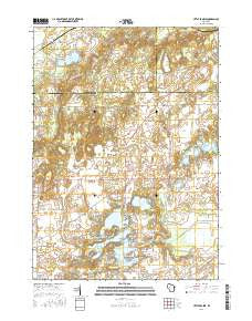 Little Prairie Wisconsin Current topographic map, 1:24000 scale, 7.5 X 7.5 Minute, Year 2016