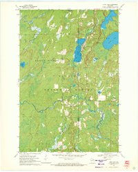 Long Lake Wisconsin Historical topographic map, 1:24000 scale, 7.5 X 7.5 Minute, Year 1970
