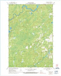 Lugerville Wisconsin Historical topographic map, 1:24000 scale, 7.5 X 7.5 Minute, Year 1970