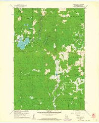 Lyman Lake Wisconsin Historical topographic map, 1:24000 scale, 7.5 X 7.5 Minute, Year 1961