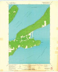 Madeline Island Wisconsin Historical topographic map, 1:24000 scale, 7.5 X 7.5 Minute, Year 1964