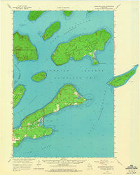Madeline Island Wisconsin Historical topographic map, 1:62500 scale, 15 X 15 Minute, Year 1964
