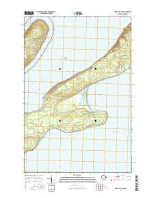 Madeline Island Wisconsin Current topographic map, 1:24000 scale, 7.5 X 7.5 Minute, Year 2015