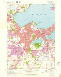 Madison West Wisconsin Historical topographic map, 1:24000 scale, 7.5 X 7.5 Minute, Year 1959