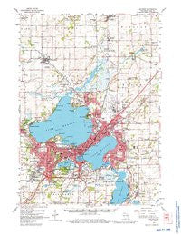Madison Wisconsin Historical topographic map, 1:62500 scale, 15 X 15 Minute, Year 1959