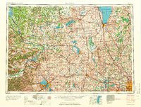 Madison Wisconsin Historical topographic map, 1:250000 scale, 1 X 2 Degree, Year 1960