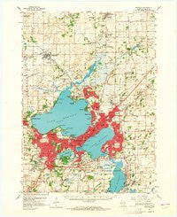 Madison Wisconsin Historical topographic map, 1:62500 scale, 15 X 15 Minute, Year 1959