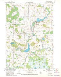 Manawa Wisconsin Historical topographic map, 1:24000 scale, 7.5 X 7.5 Minute, Year 1969