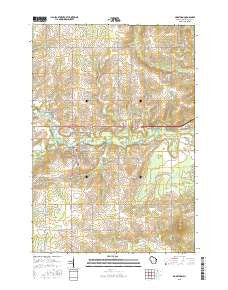 Marathon Wisconsin Current topographic map, 1:24000 scale, 7.5 X 7.5 Minute, Year 2015