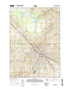 Marshfield Wisconsin Current topographic map, 1:24000 scale, 7.5 X 7.5 Minute, Year 2015