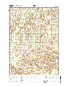 Marytown Wisconsin Current topographic map, 1:24000 scale, 7.5 X 7.5 Minute, Year 2015