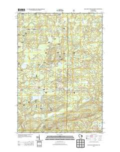 McCaslin Mountain Wisconsin Historical topographic map, 1:24000 scale, 7.5 X 7.5 Minute, Year 2013