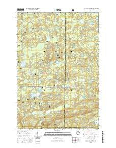 McCaslin Mountain Wisconsin Current topographic map, 1:24000 scale, 7.5 X 7.5 Minute, Year 2015
