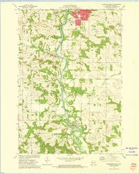 Menomonie South Wisconsin Historical topographic map, 1:24000 scale, 7.5 X 7.5 Minute, Year 1972