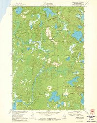 Mercer Lake Wisconsin Historical topographic map, 1:24000 scale, 7.5 X 7.5 Minute, Year 1971