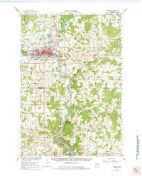 Merrill Wisconsin Historical topographic map, 1:62500 scale, 15 X 15 Minute, Year 1966