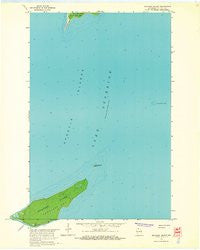 Michigan Island Wisconsin Historical topographic map, 1:24000 scale, 7.5 X 7.5 Minute, Year 1963
