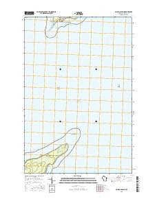 Michigan Island Wisconsin Current topographic map, 1:24000 scale, 7.5 X 7.5 Minute, Year 2015