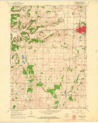 Middleton Wisconsin Historical topographic map, 1:24000 scale, 7.5 X 7.5 Minute, Year 1962