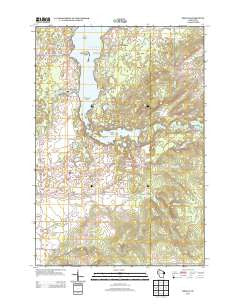 Mikana Wisconsin Historical topographic map, 1:24000 scale, 7.5 X 7.5 Minute, Year 2013