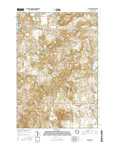 Milltown Wisconsin Current topographic map, 1:24000 scale, 7.5 X 7.5 Minute, Year 2015