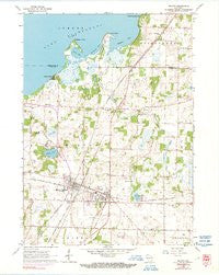 Milton Wisconsin Historical topographic map, 1:24000 scale, 7.5 X 7.5 Minute, Year 1961