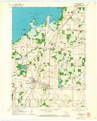 Milton Wisconsin Historical topographic map, 1:24000 scale, 7.5 X 7.5 Minute, Year 1961