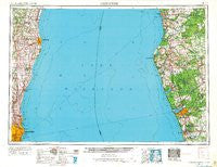 Milwaukee Wisconsin Historical topographic map, 1:250000 scale, 1 X 2 Degree, Year 1954