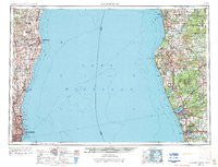 Milwaukee Wisconsin Historical topographic map, 1:250000 scale, 1 X 2 Degree, Year 1954