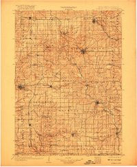 Mineral Point Wisconsin Historical topographic map, 1:125000 scale, 30 X 30 Minute, Year 1902