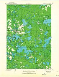 Minocqua Wisconsin Historical topographic map, 1:48000 scale, 15 X 15 Minute, Year 1938