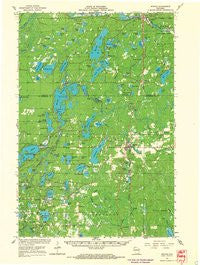 Minong Wisconsin Historical topographic map, 1:62500 scale, 15 X 15 Minute, Year 1965